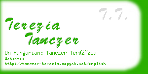 terezia tanczer business card